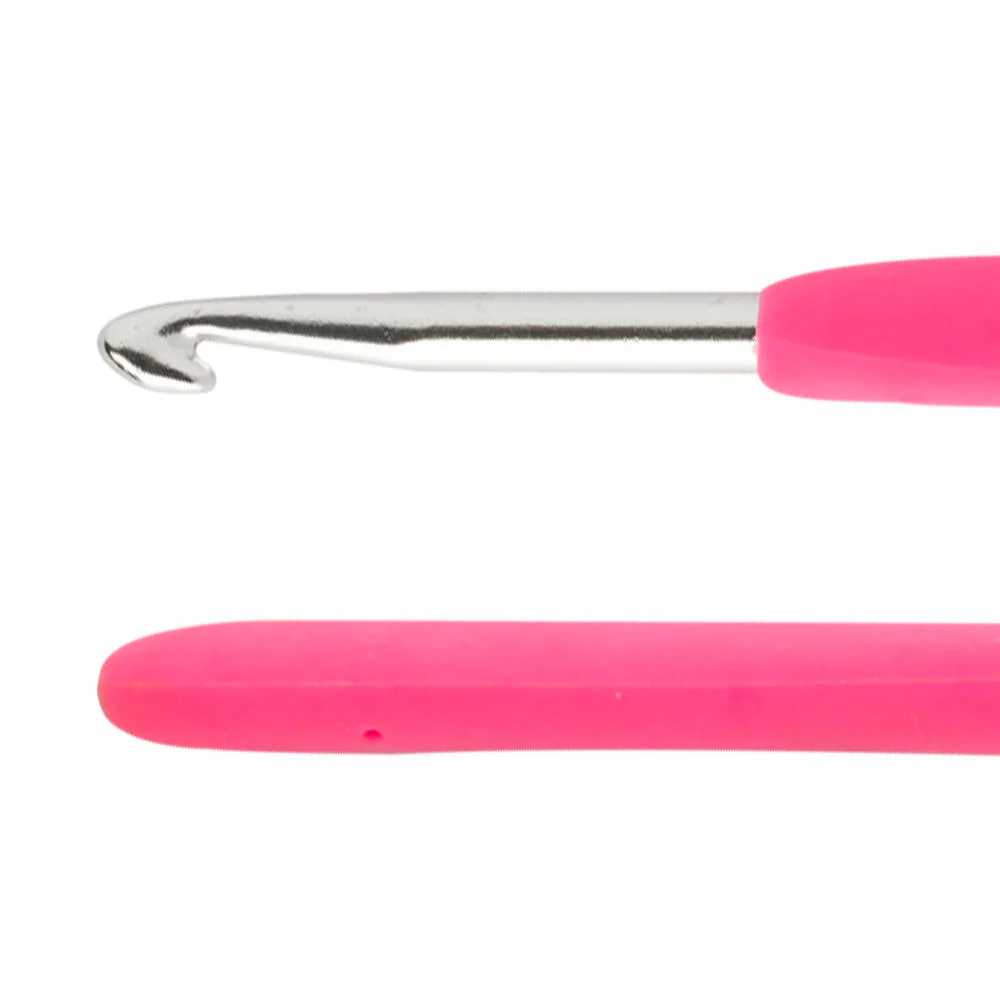 Loren 5 mm Soft Handled Crochet Hook, Pink - Image 2