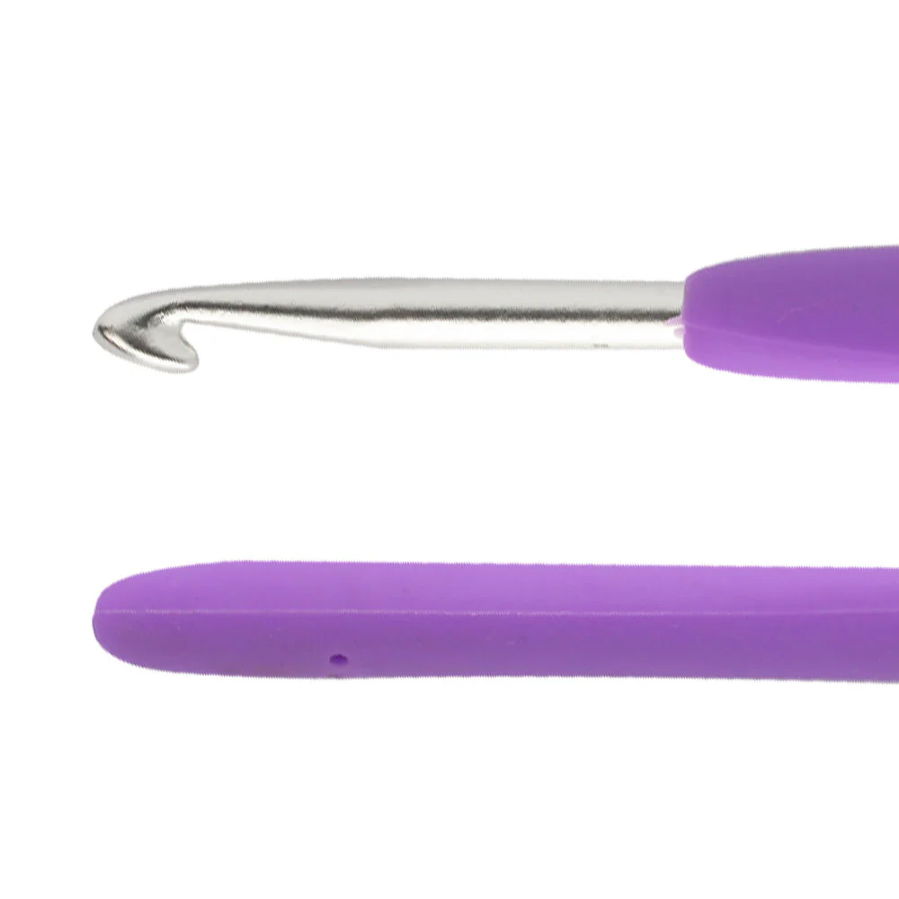 Loren 5 mm Soft Handled Crochet Hook, Purple - Image 2