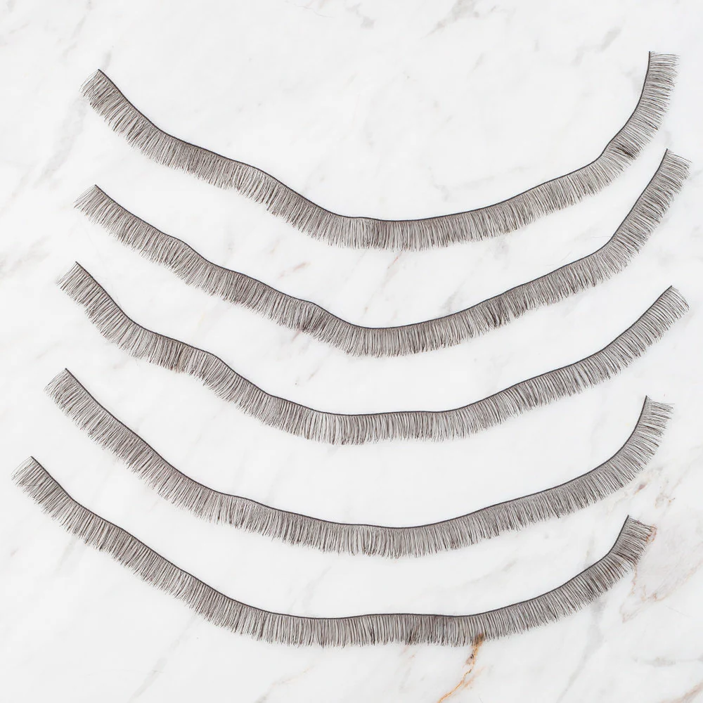 Loren 5 Pcs 20 cm Plastic Eyelash for Amigurumi, Black