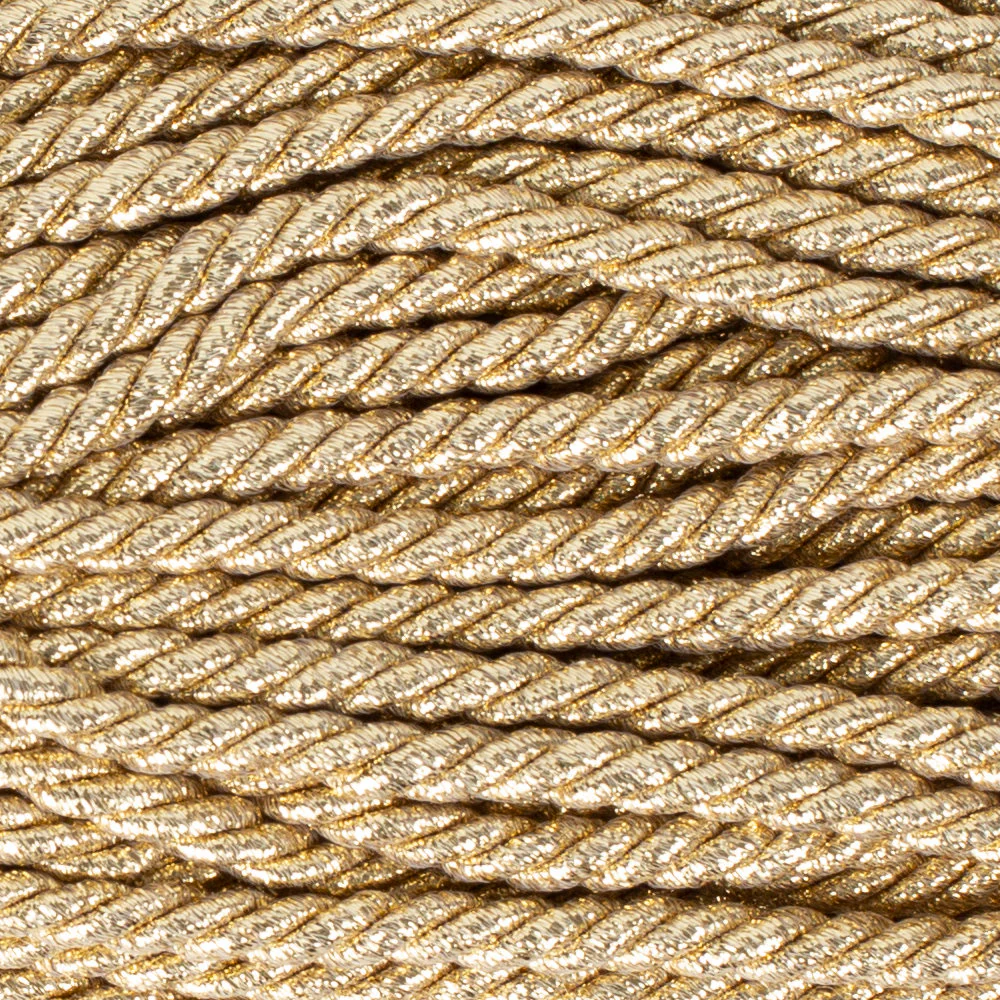 Loren 50mt Jute Cord - Gold Sparkly Yellow - Image 2
