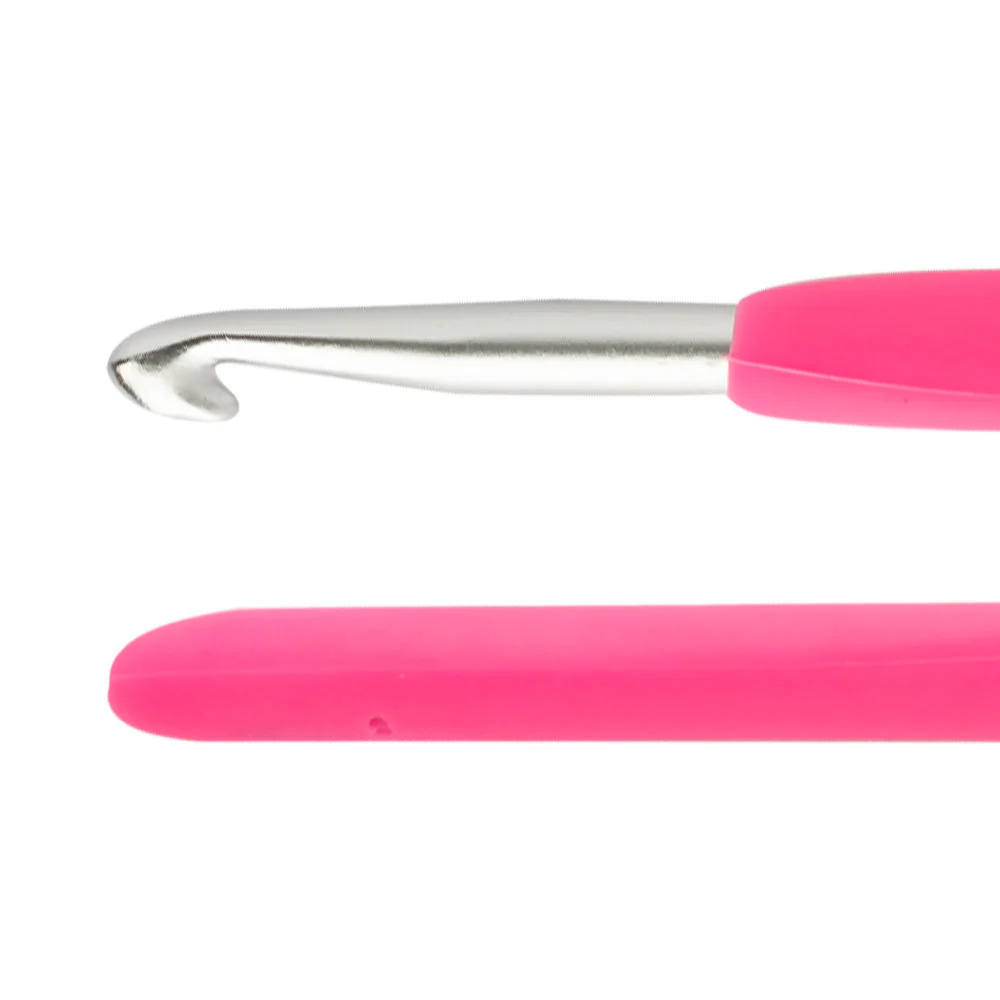 Loren 6 mm Soft Handled Crochet Hook, Pink - Image 2