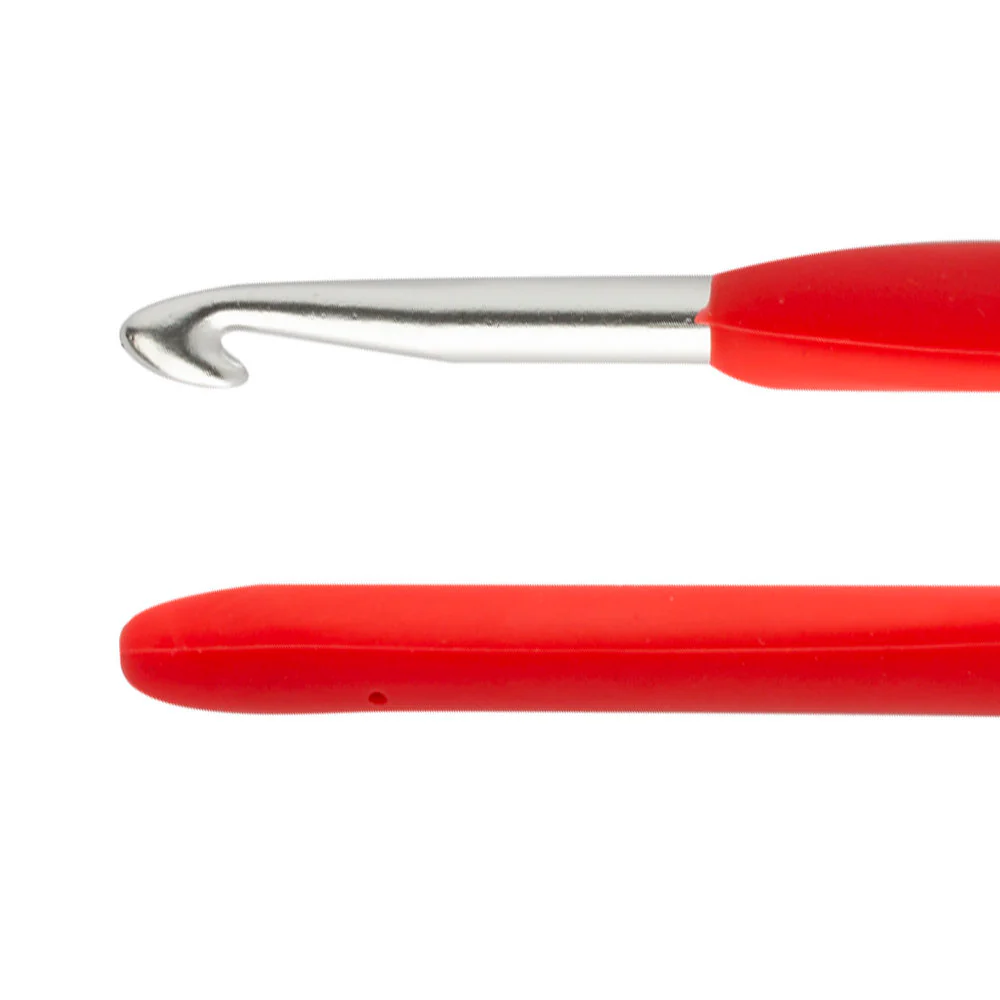 Loren 6 mm Soft Handled Crochet Hook, Red - Image 2