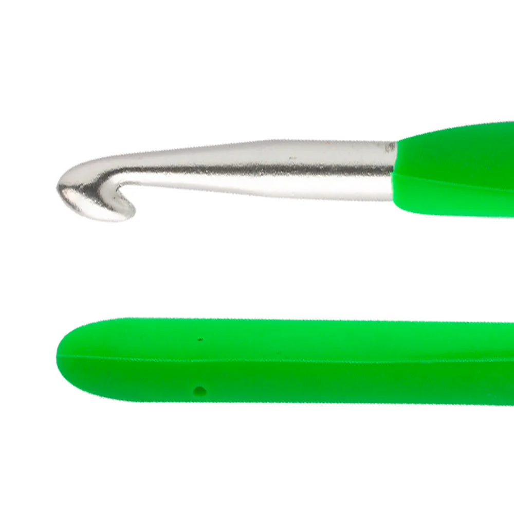 Loren 7 mm Soft Handled Crochet Hook, Green - Image 2