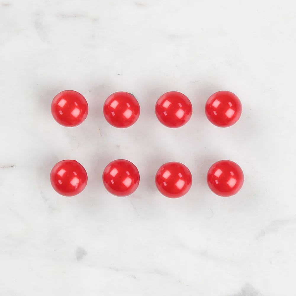 Loren Crafts 8 Pack Button, Red - 149 - Image 2