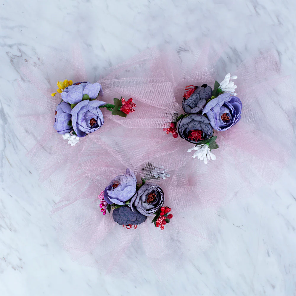Loren Artificial Flower for Decoration in 3, Pink - White