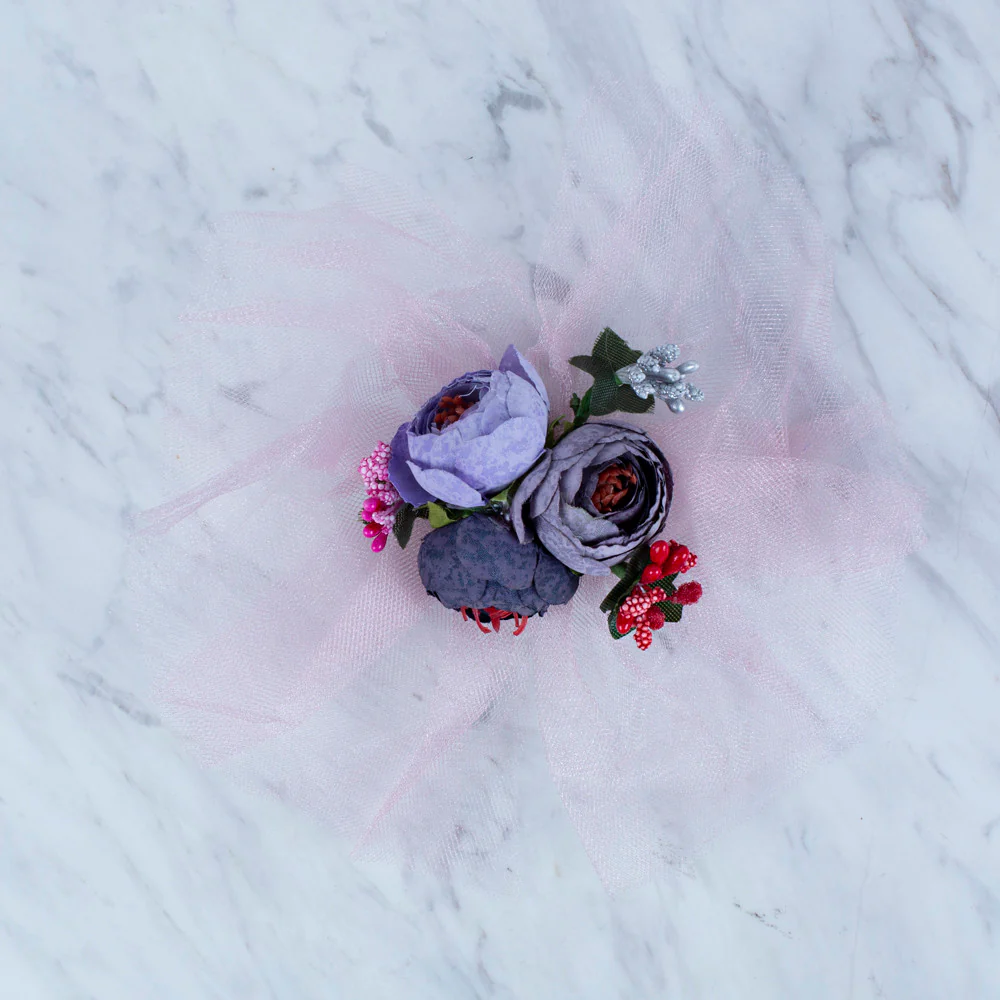Loren Artificial Flower for Decoration in 3, Pink - White - Image 2