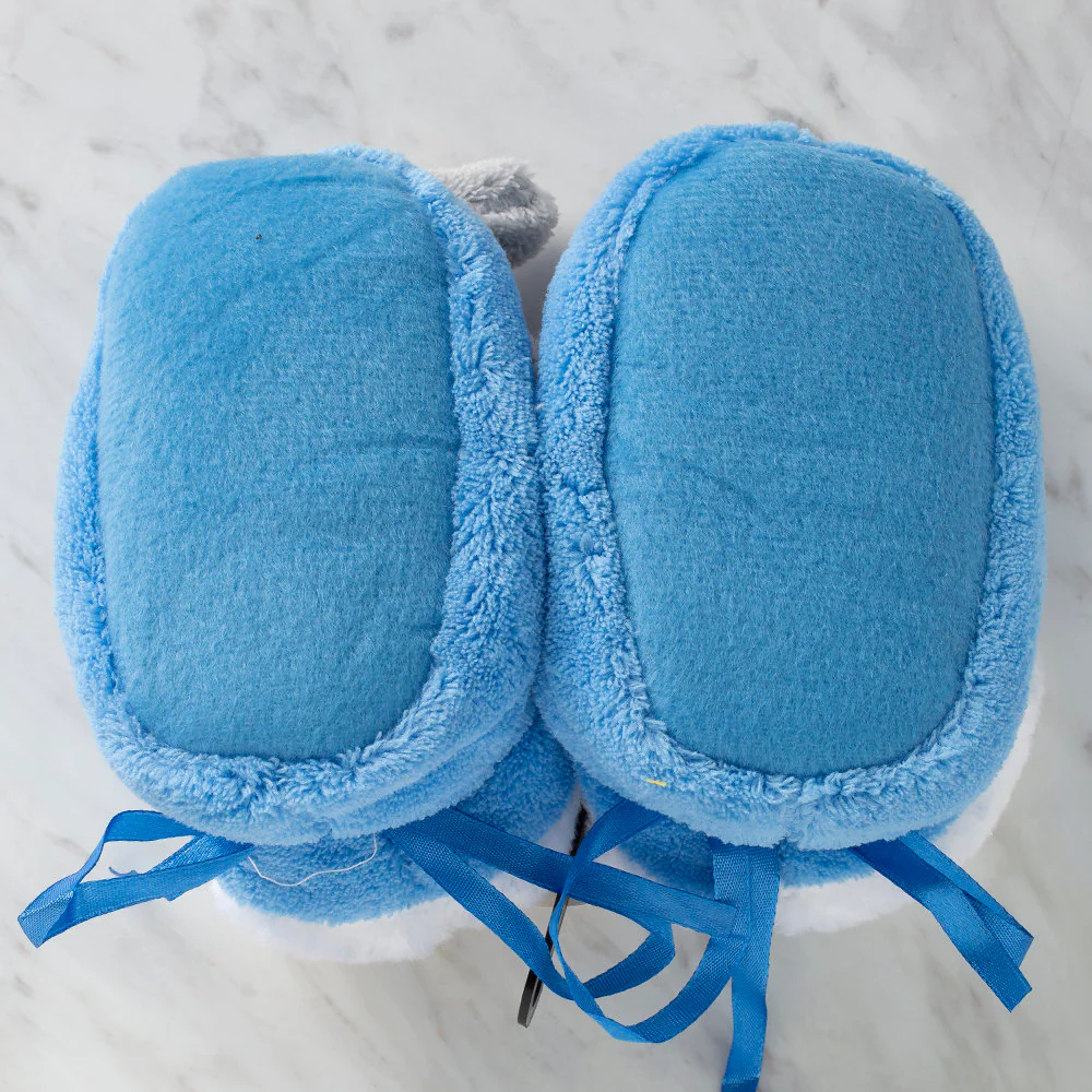 Loren Baby Booties, Blue Elephant - Large - Image 3