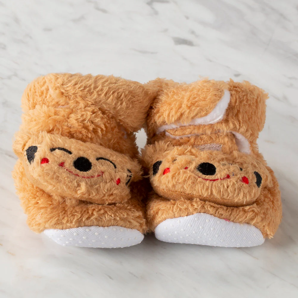 Loren Baby Booties, Brown Koala - Image 2
