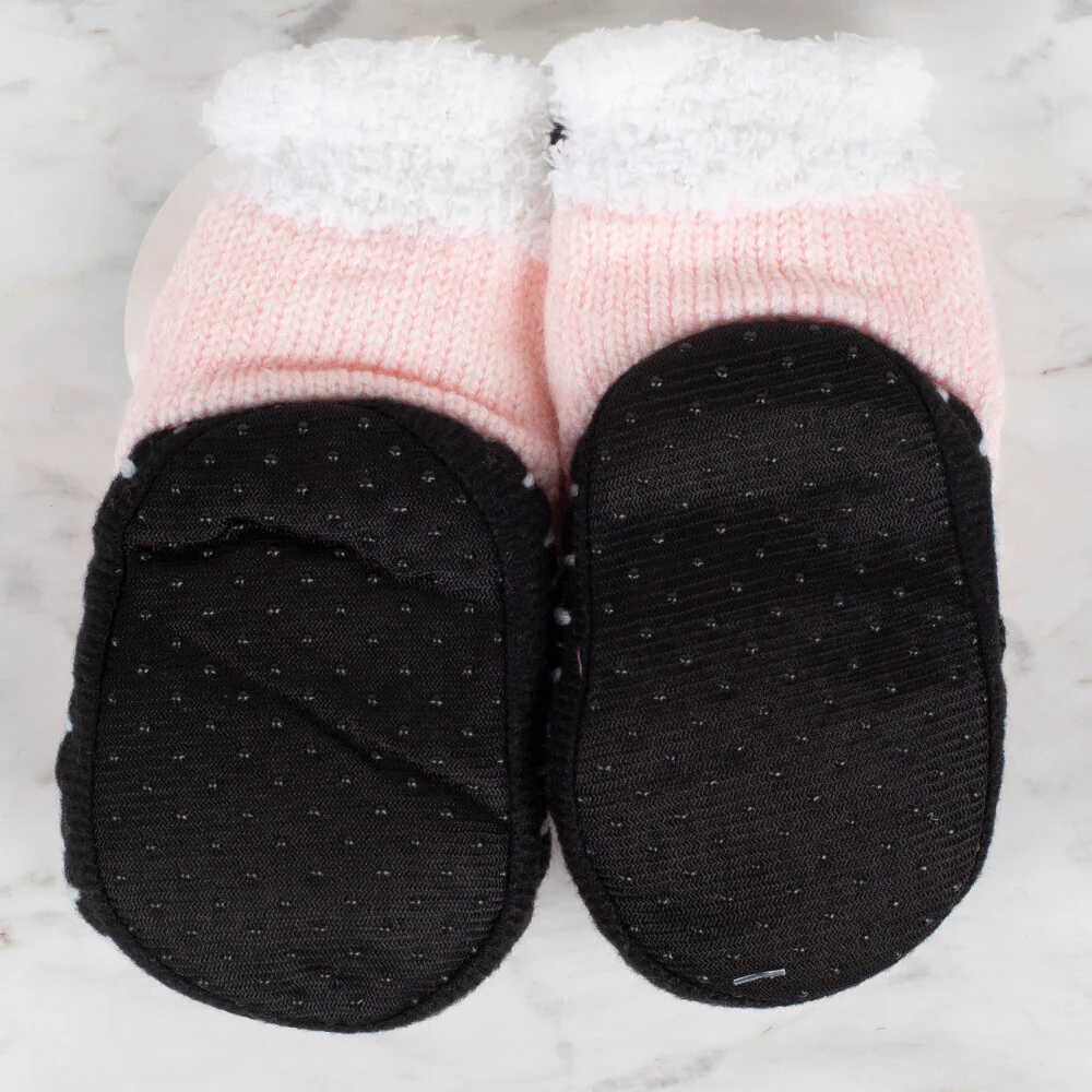 Loren Baby Booties, Light Pink Bunnie - Image 2