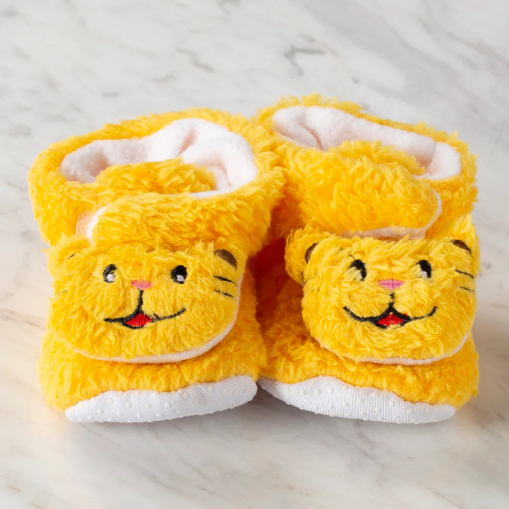 Loren Baby Booties, Yellow Cat - Image 2