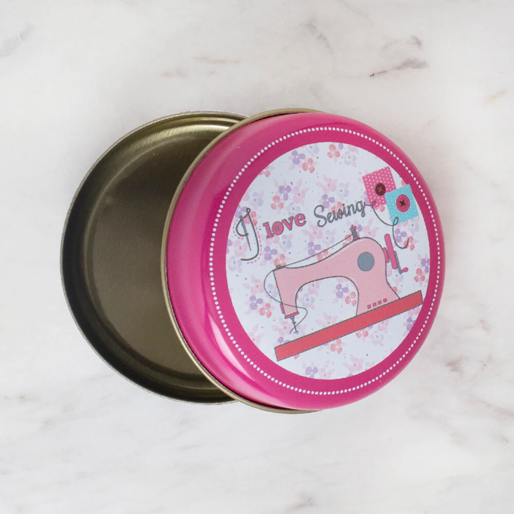 Nas Collectables Tin  Storage Box, Pink - Image 2