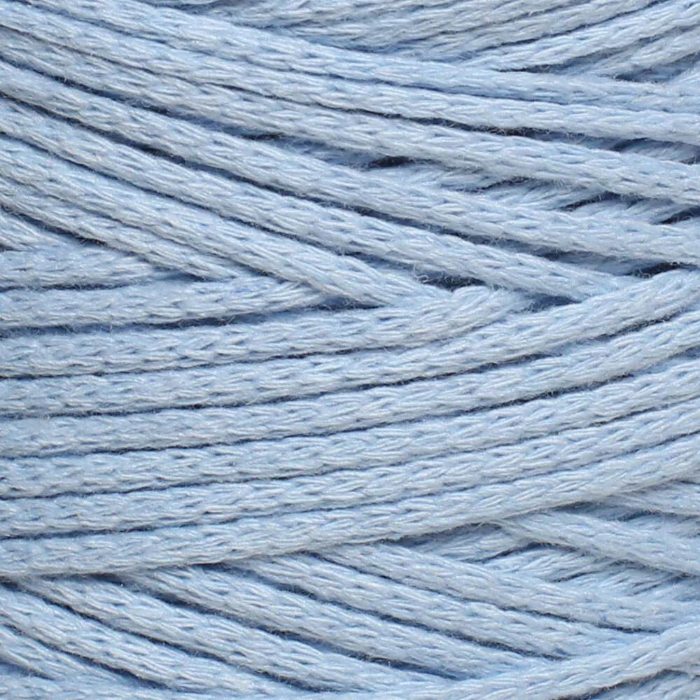 Loren Cotton Macrame Yarn, Baby Blue - R051 - Image 2