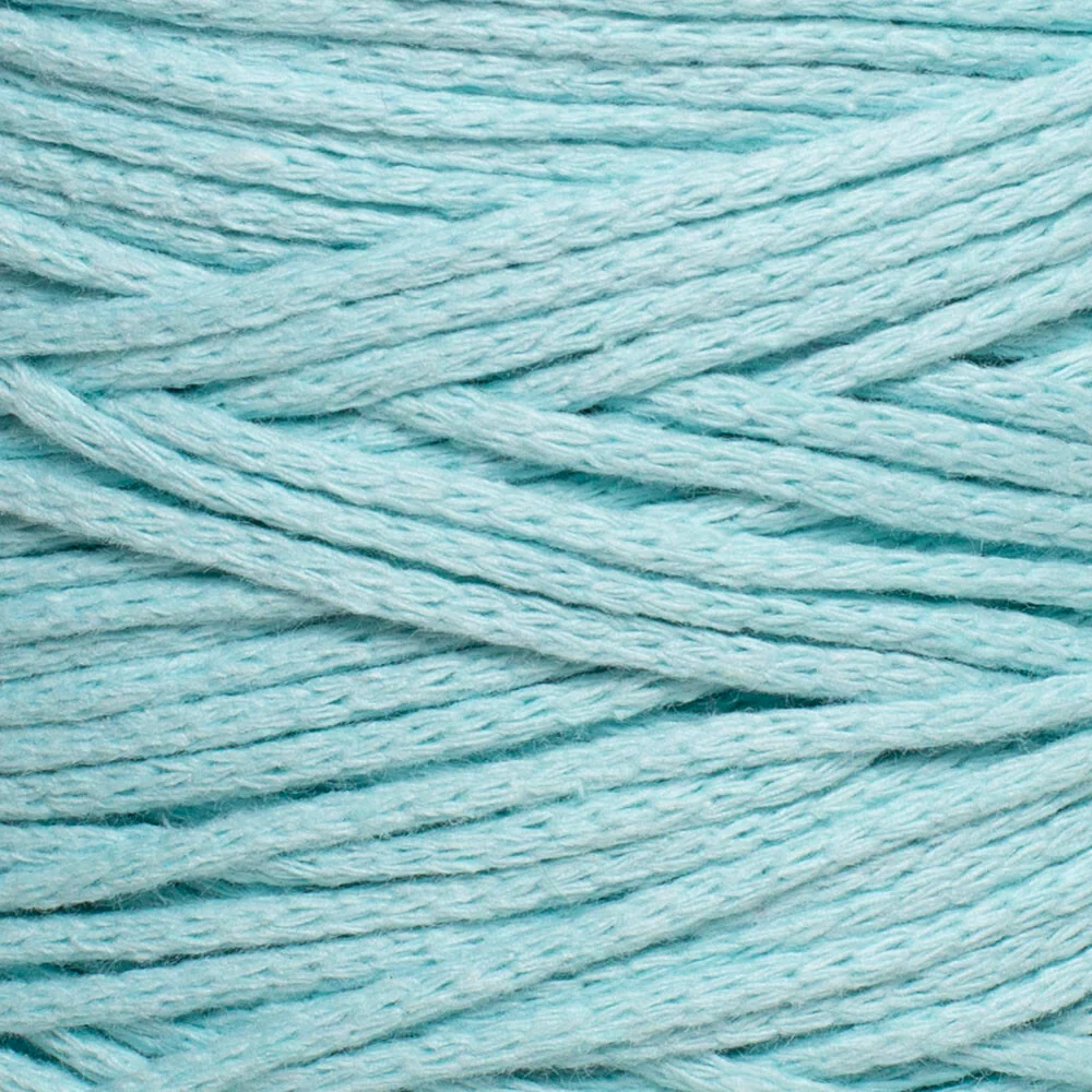 Loren Cotton Macrame Yarn, Cyan - R058 - Image 2