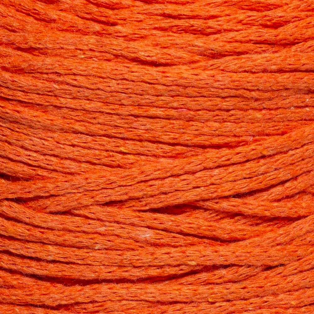 Loren Cotton Macrame Yarn, Orange - R096 - Image 2
