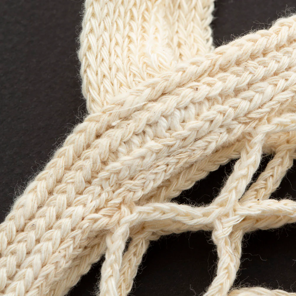 Loren Cotton Mesh Bag, Cream - Image 3