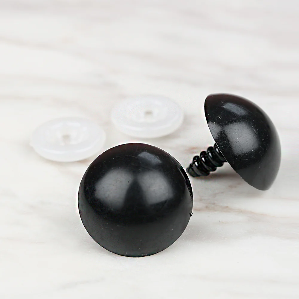 Loren Crafts 20 mm Black 5 Pairs Amigurumi Eyes
