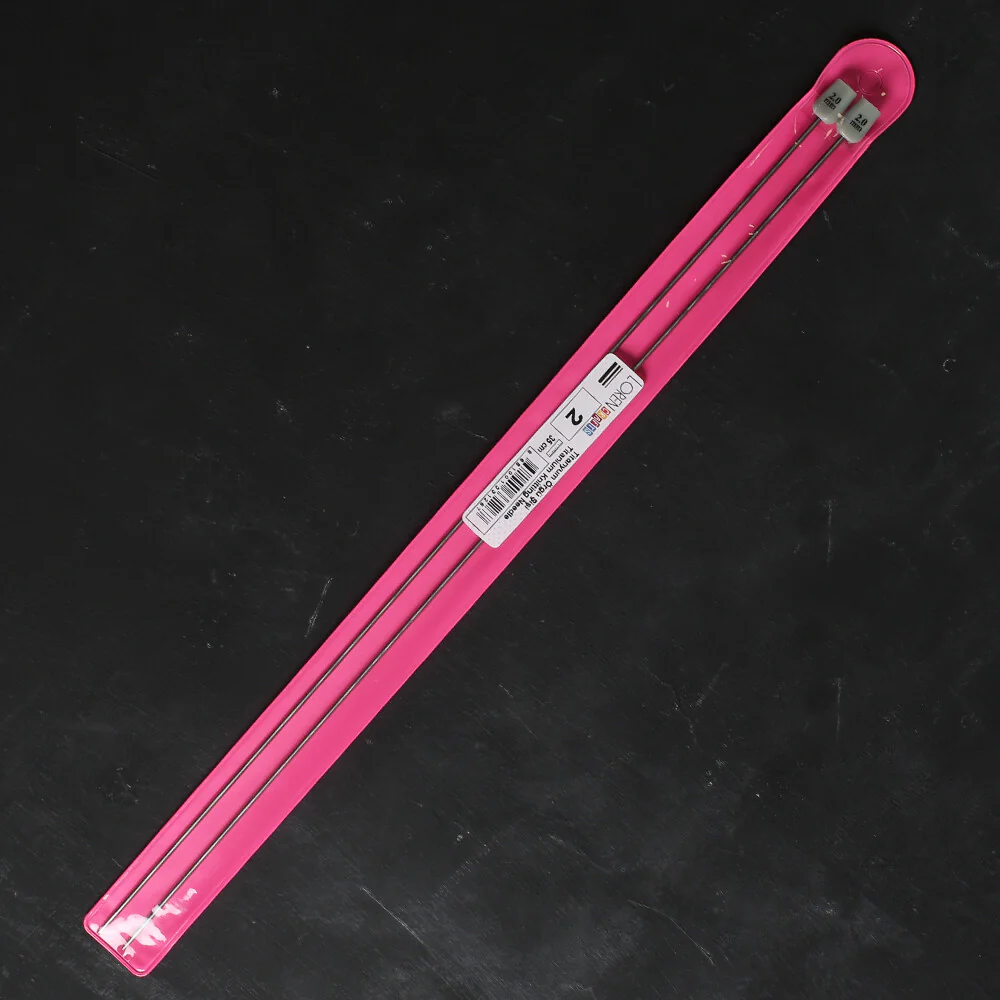 Loren Crafts 2mm 35 cm Titanium Knitting Needle - Image 2