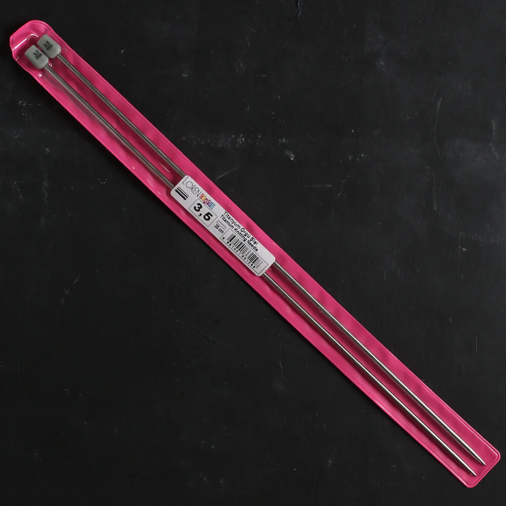 Loren Crafts 3.5mm 35 cm Titanium Knitting Needle - Image 2