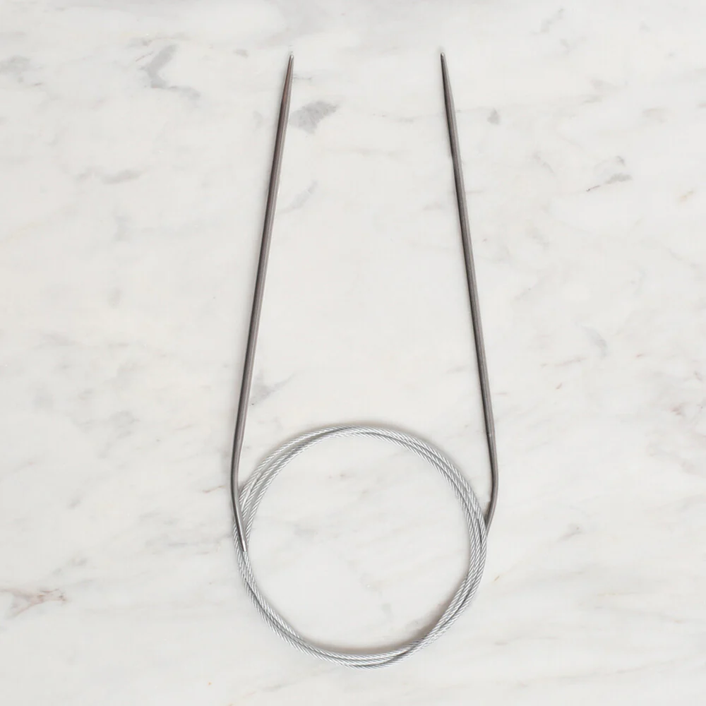 Loren Crafts 3mm 100 cm Steel Circular Knitting Needles