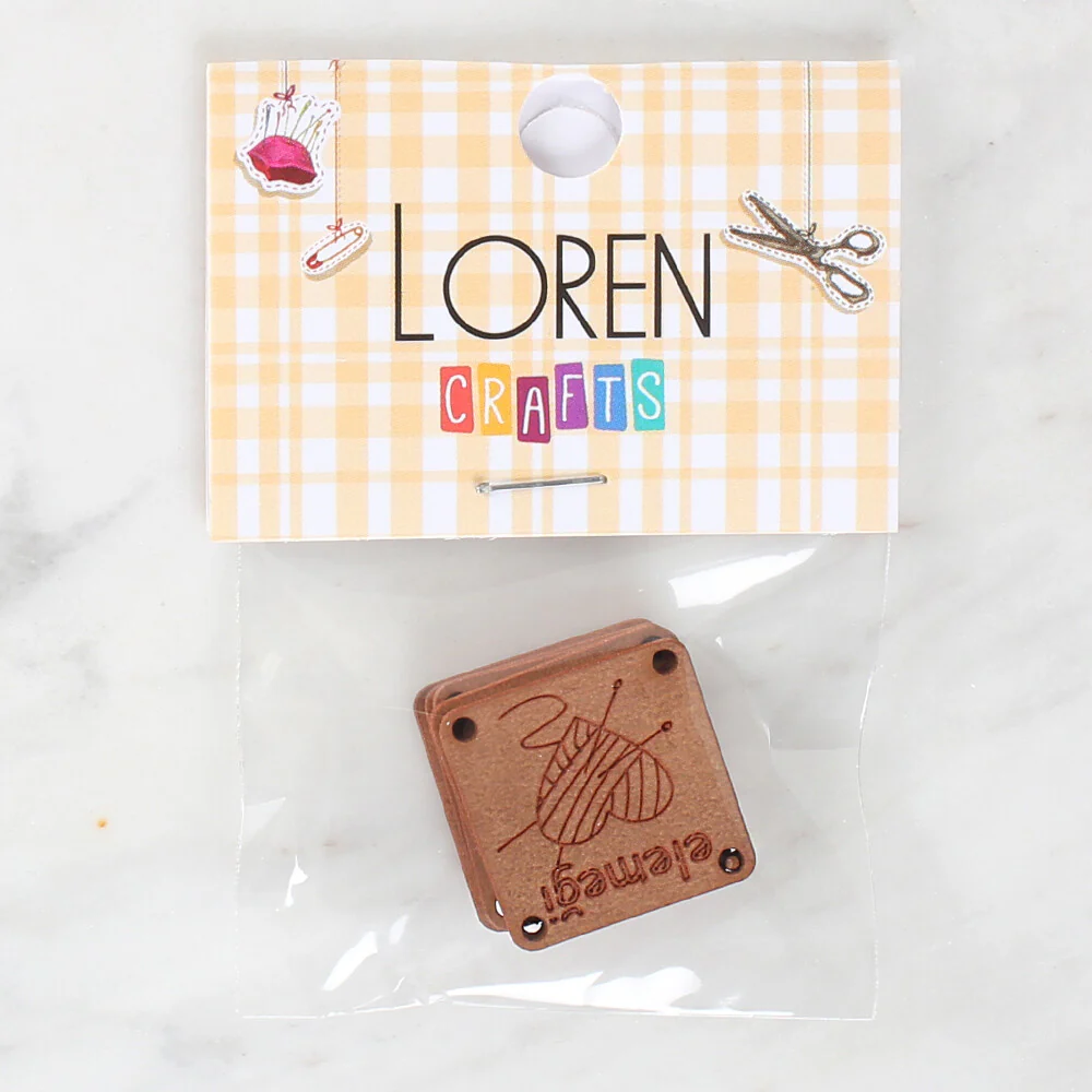 Loren Crafts 5 Pcs Figured Leather Badge - 1571 - Image 2