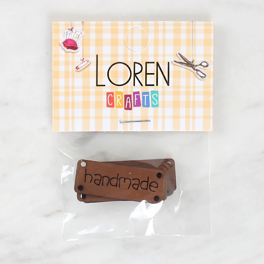 Loren Crafts 5 Pcs Handmade Leather Badge - 1549 - Image 2