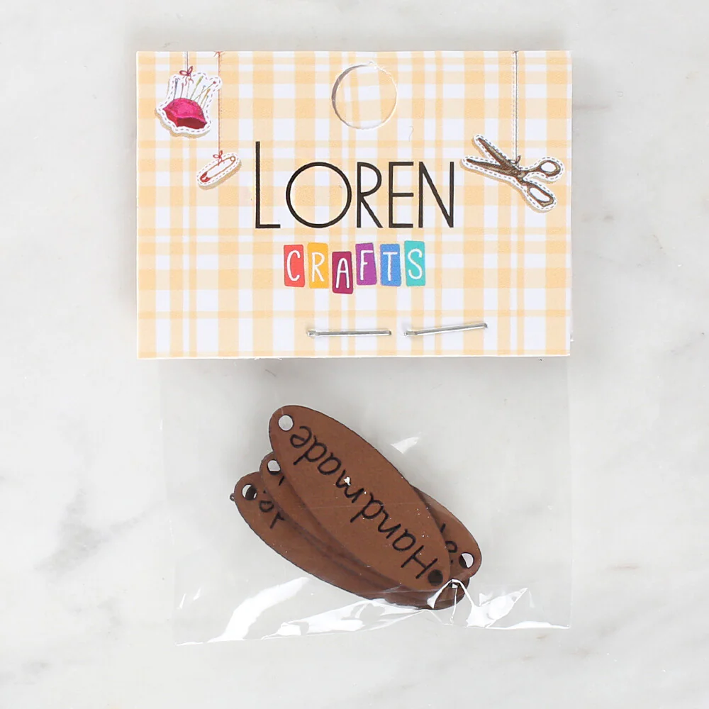 Loren Crafts 5 Pcs Handmade Leather Badge - 1550 - Image 2