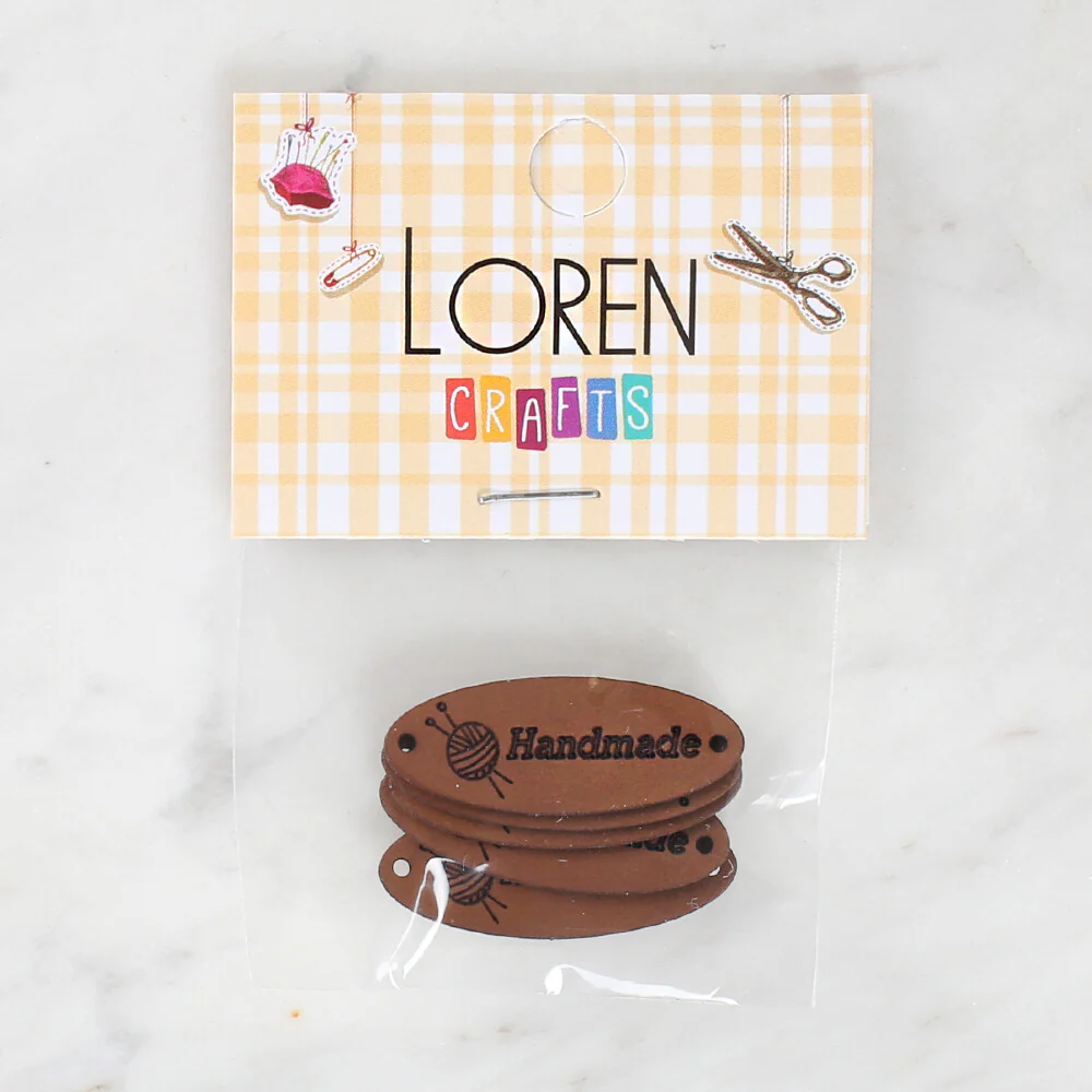 Loren Crafts 5 Pcs Handmade Leather Badge - 1552 - Image 2