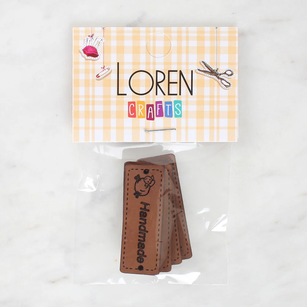 Loren Crafts 5 Pcs Handmade Leather Badge - 1554 - Image 2