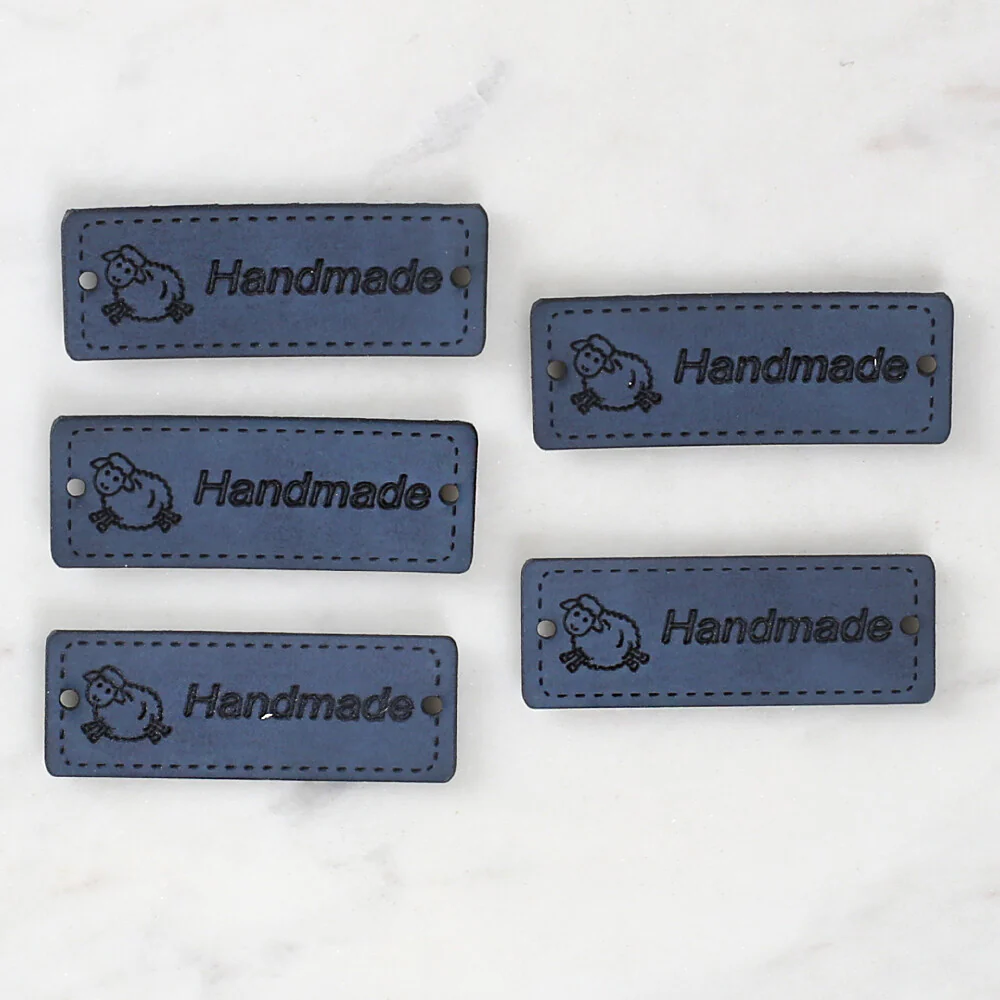 Loren Crafts 5 Pcs Handmade Leather Badge - 1555
