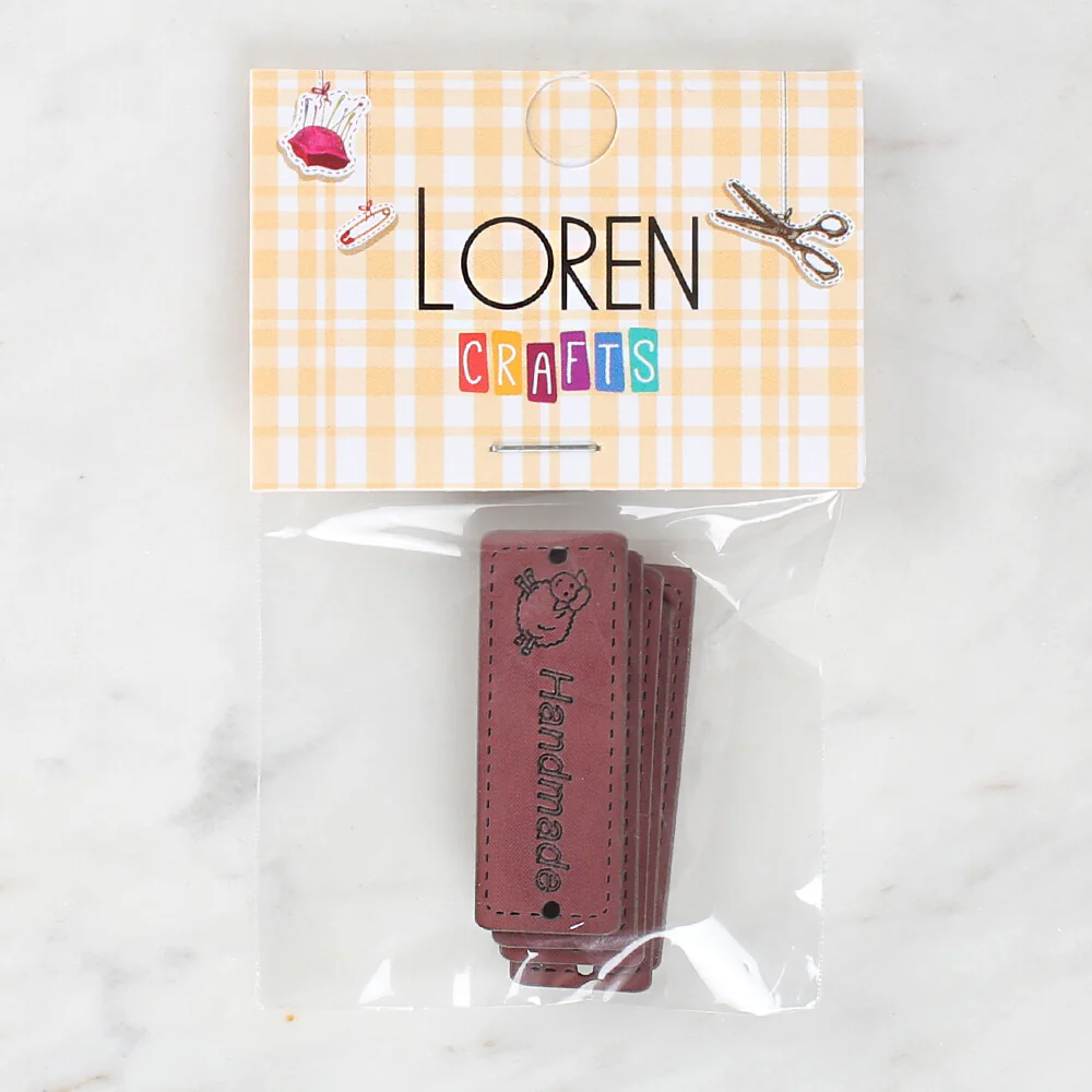 Loren Crafts 5 Pcs Handmade Leather Badge - 1556 - Image 2