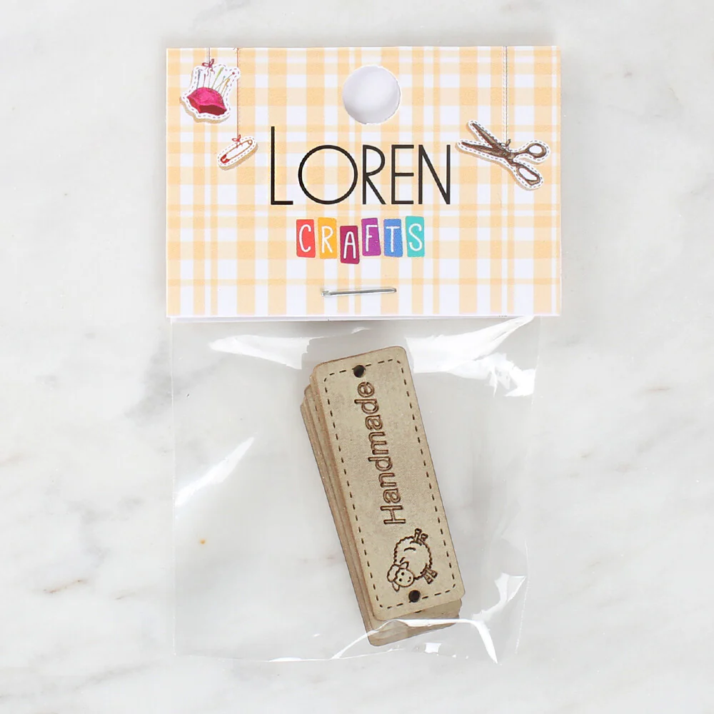 Loren Crafts 5 Pcs Handmade Leather Badge - 1557 - Image 2