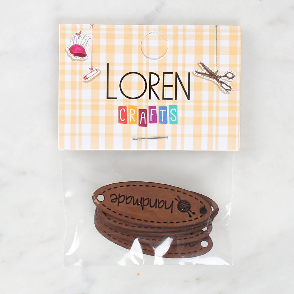 Loren Crafts 5 Pcs Handmade Leather Badge - 1561 - Image 2