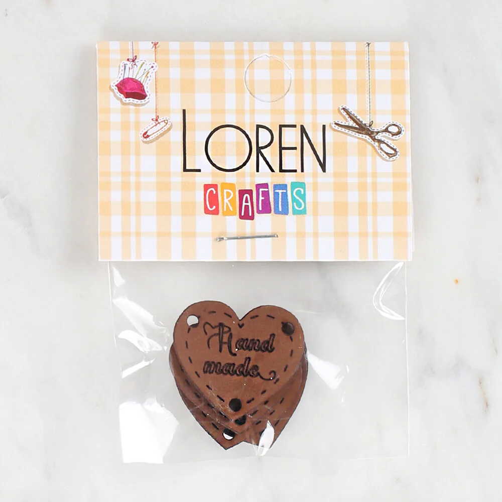 Loren Crafts 5 Pcs Handmade Leather Badge - 1562 - Image 2
