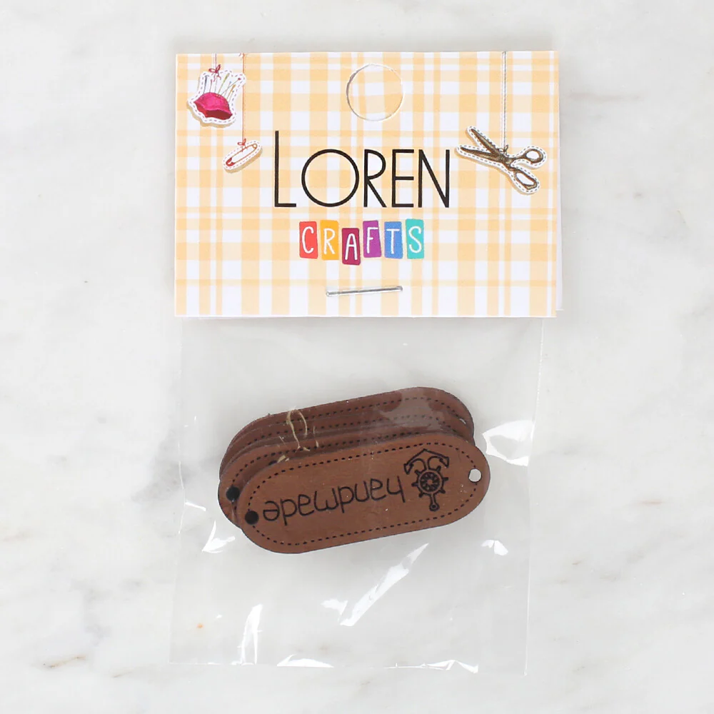 Loren Crafts 5 Pcs Handmade Leather Badge - 1564 - Image 2