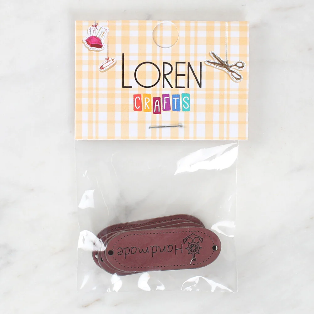 Loren Crafts 5 Pcs Handmade Leather Badge - 1590 - Image 2