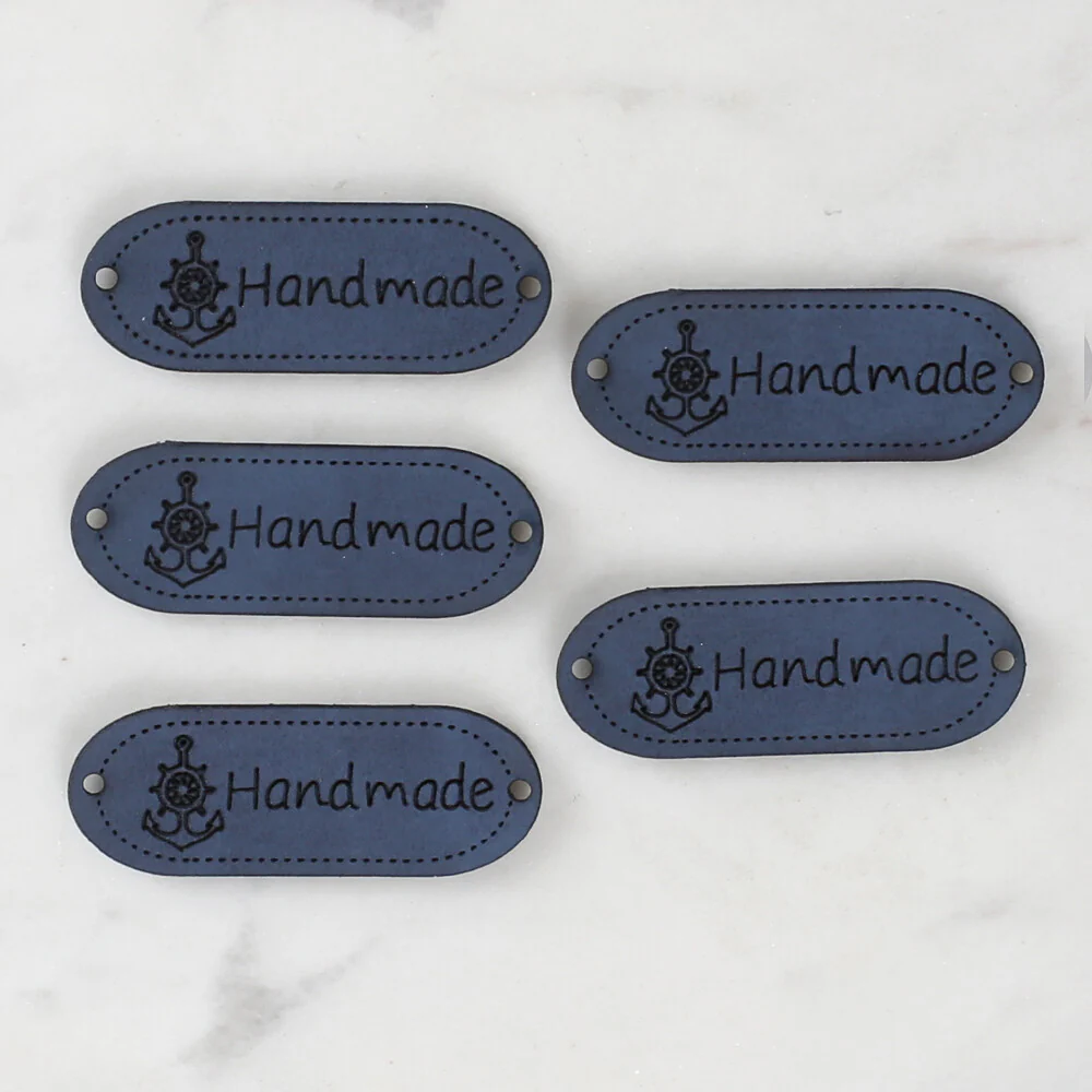 Loren Crafts 5 Pcs Handmade Leather Badge - 1591