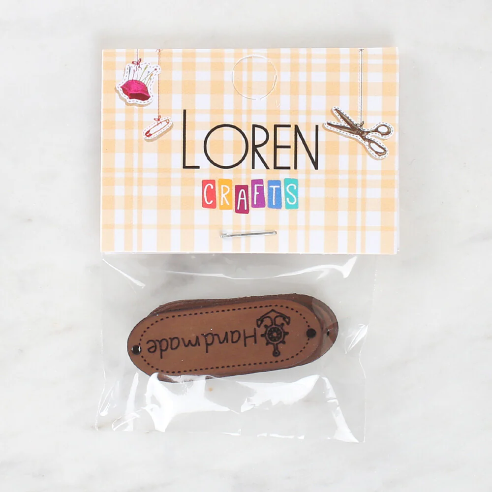 Loren Crafts 5 Pcs Handmade Leather Badge - 1592 - Image 2