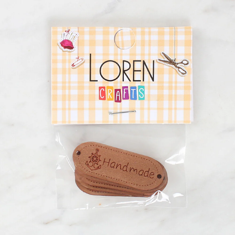 Loren Crafts 5 Pcs Handmade Leather Badge - 1594 - Image 2