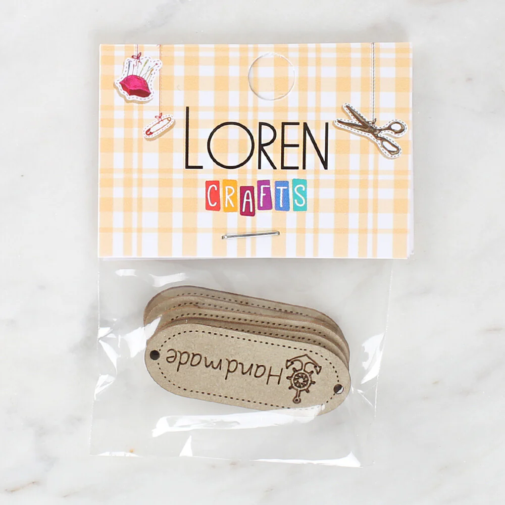 Loren Crafts 5 Pcs Handmade Leather Badge - 1595 - Image 2
