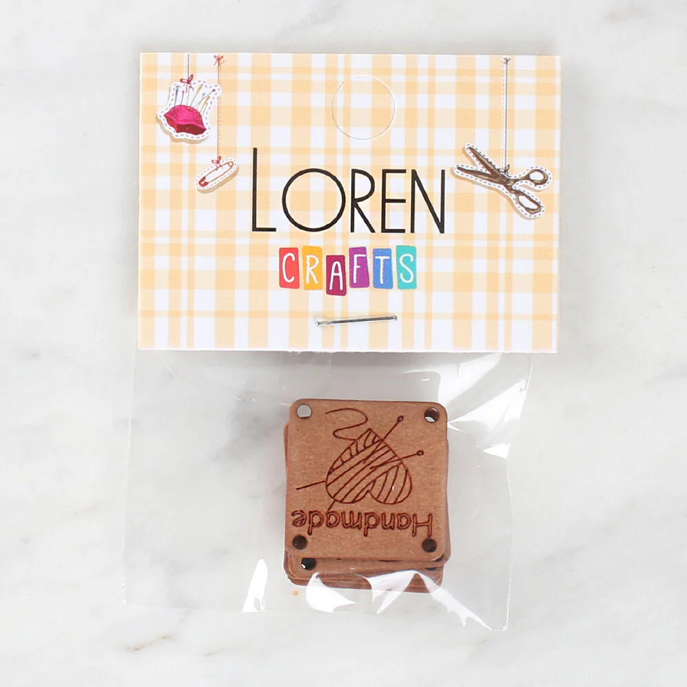 Loren Crafts 5 Pcs Handmade Leather Badge - 1596 - Image 2