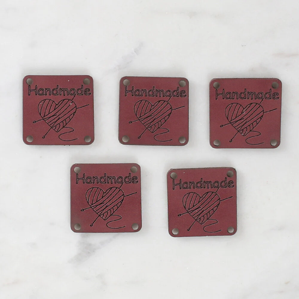 Loren Crafts 5 Pcs Handmade Leather Badge  - 1598
