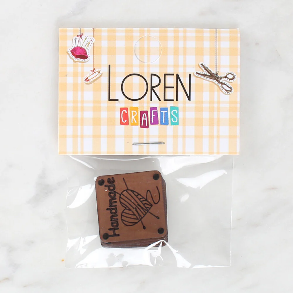Loren Crafts 5 Pcs Handmade Leather Badge - 1599 - Image 2