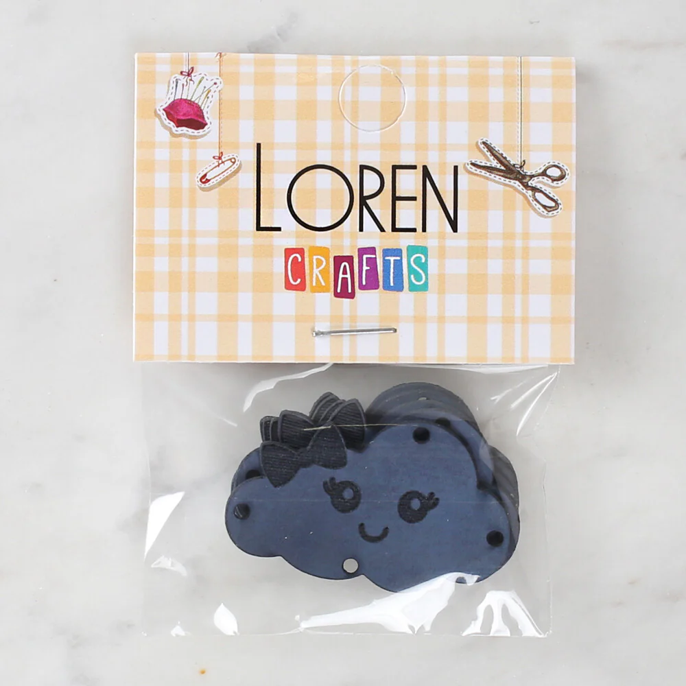 Loren Crafts 5 Pcs Patterned Leather Badge  - 1572 - Image 2