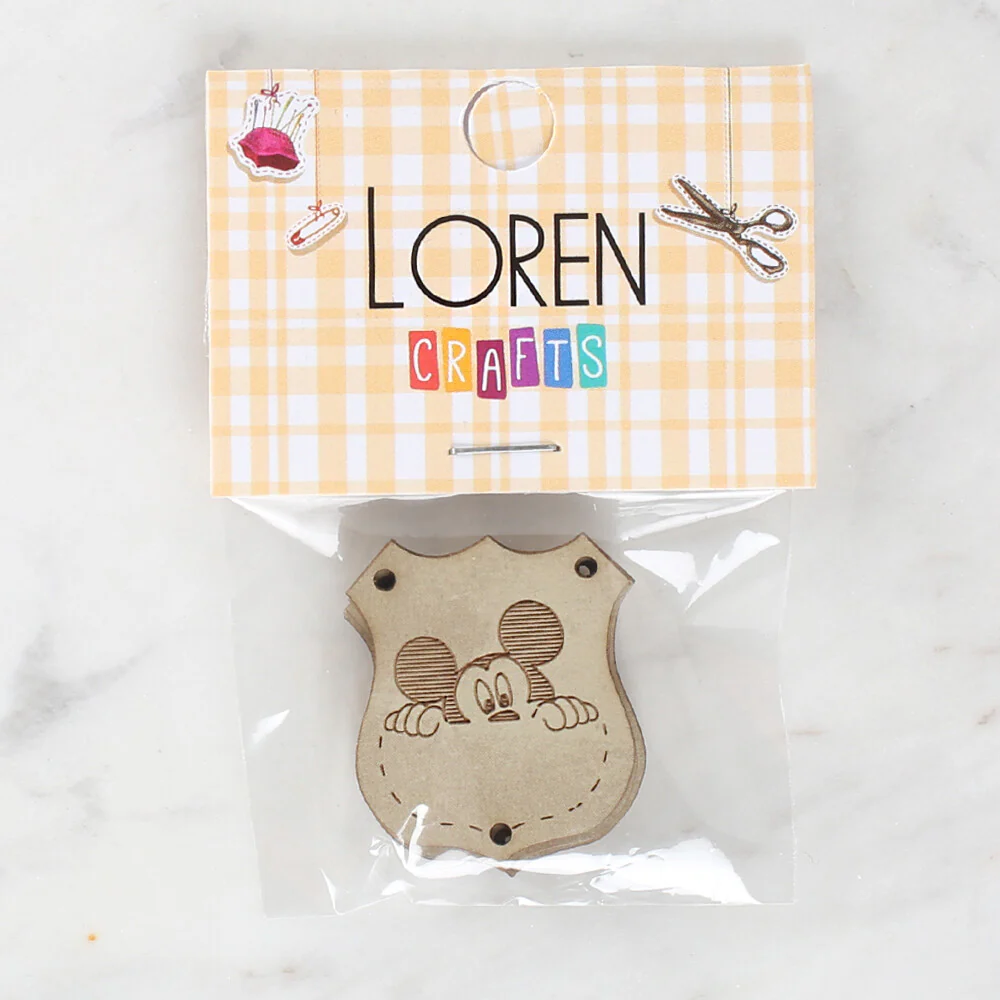 Loren Crafts 5 Pcs Patterned Leather Badge - 1578 - Image 2