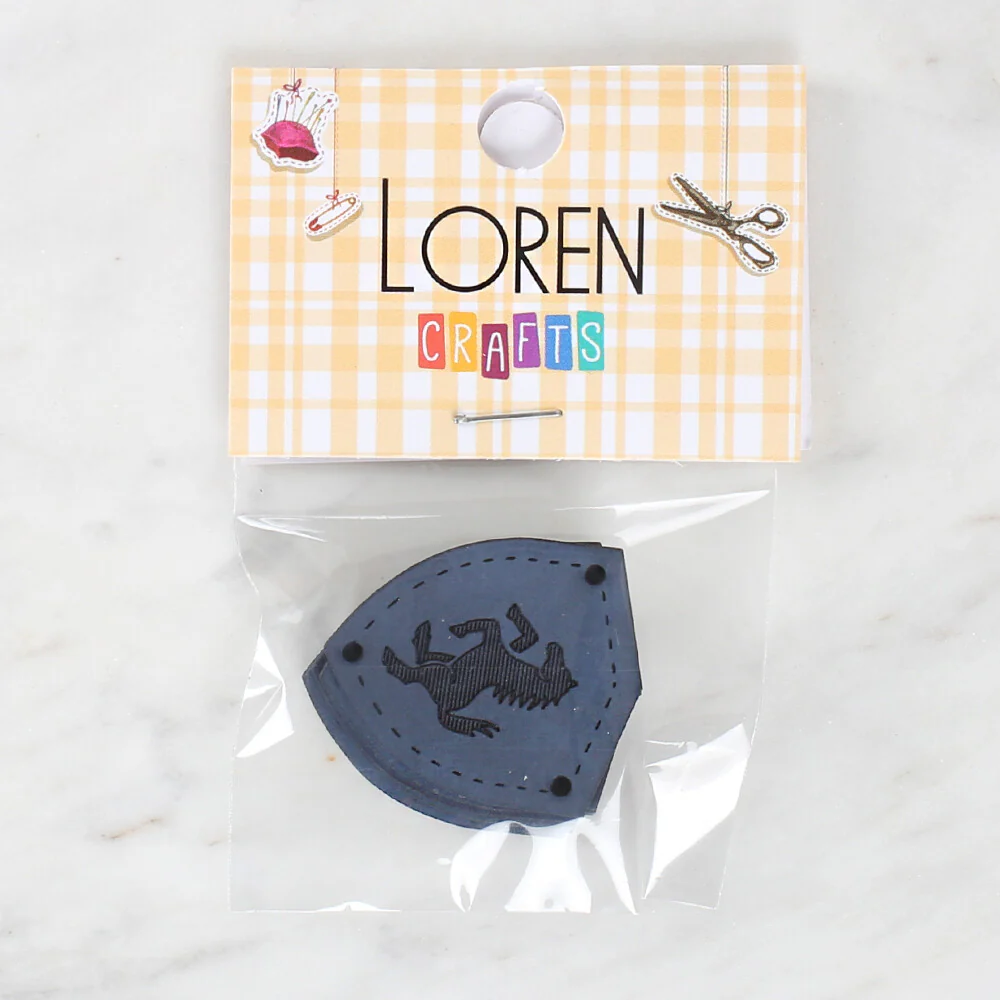 Loren Crafts 5 Pcs Patterned Leather Badge - 1580 - Image 2