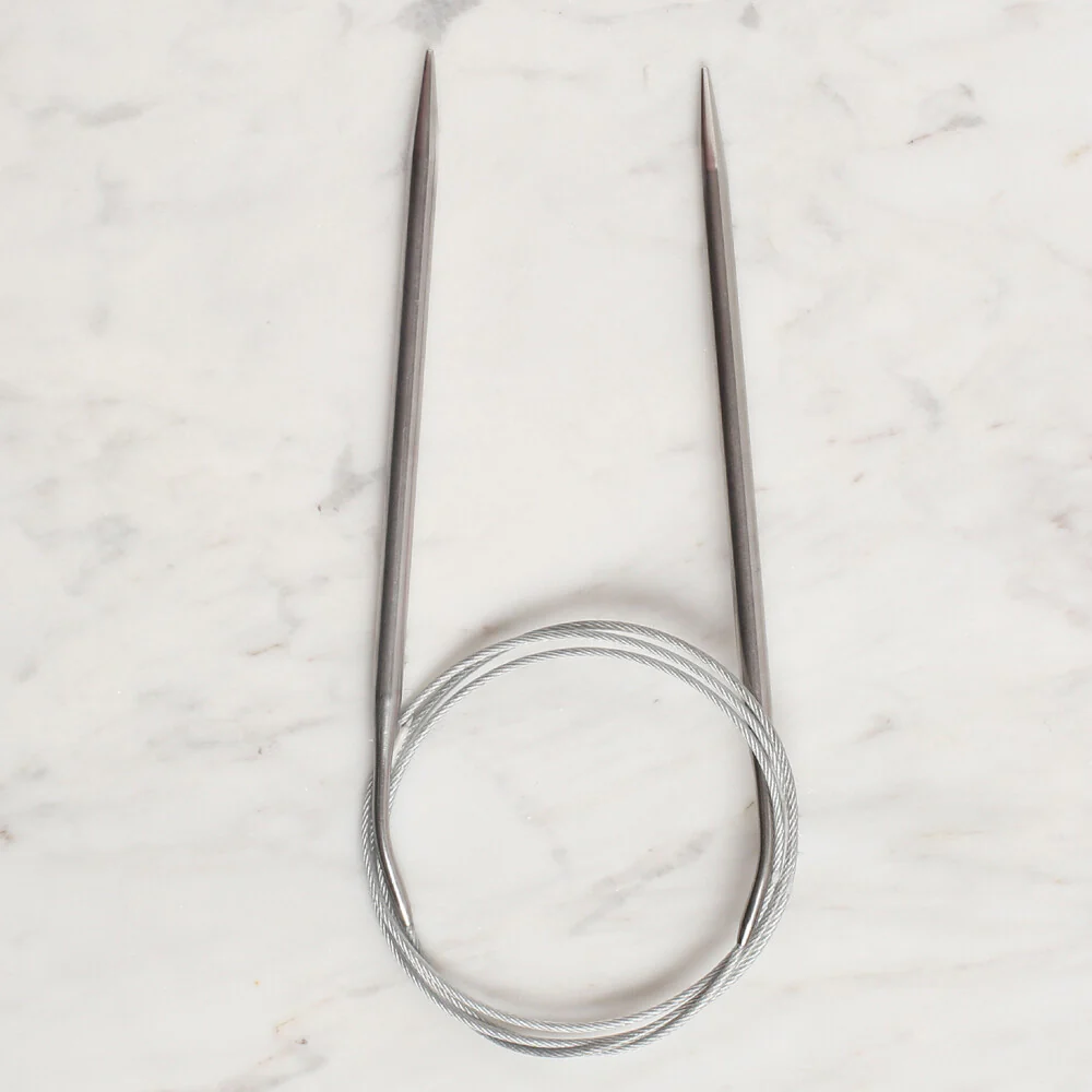 Loren Crafts 5mm 100 cm Steel Circular Knitting Needles