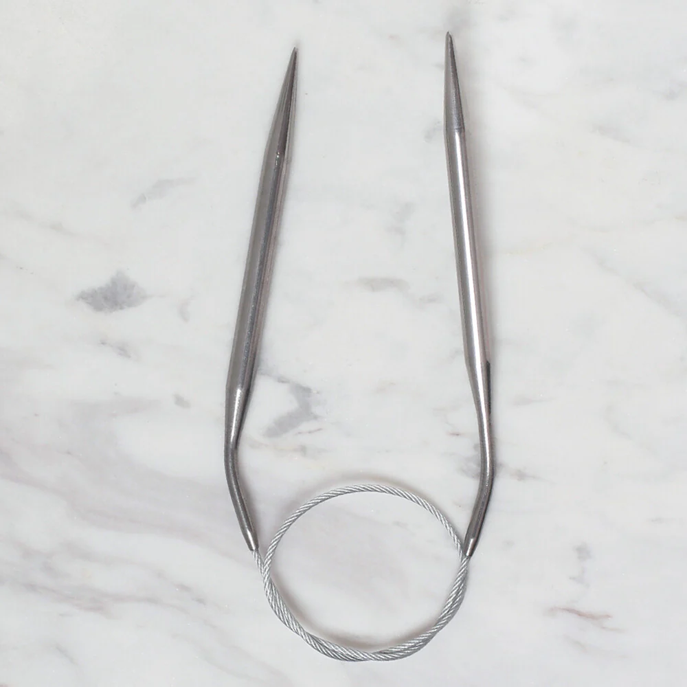 Loren Crafts 6mm 40 cm Steel Circular Knitting Needle