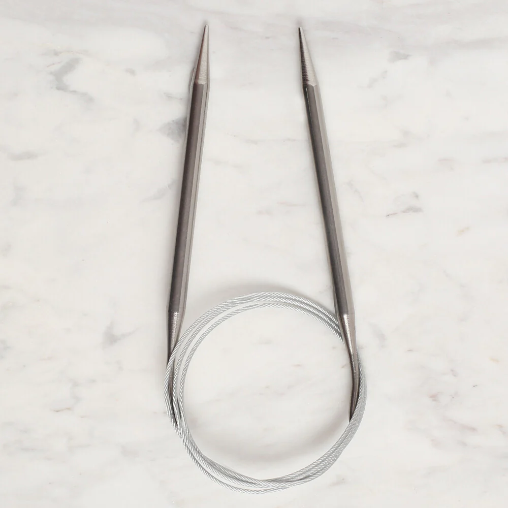 Loren Crafts 7mm 100 cm Steel Circular Knitting Needles