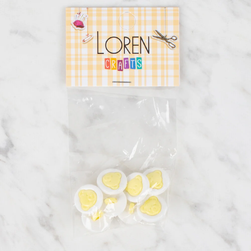 Loren Crafts 8 Pack Button - 620