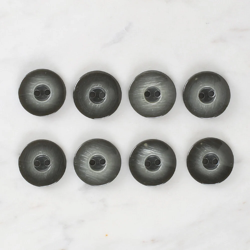 Loren Crafts 8 Pack Button, Black - 1152 - Image 2